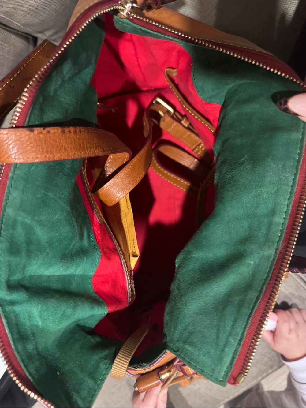 Dooney & Bourke Florentine Leather Satchel 8L940 Natural – Original Tags + Strap - Picture 2 of 4